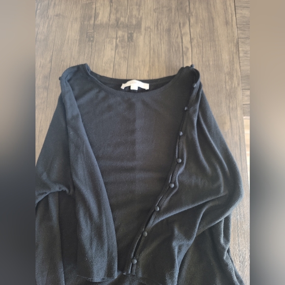 Loft Relaxed Fit Black Long Sleeve Top - Picture 7 of 7